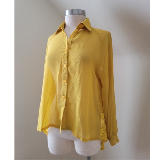 💐SOLD💐4 for$20🌿Katie Button Down Longsleeve Blouse - Picture 5 of 7